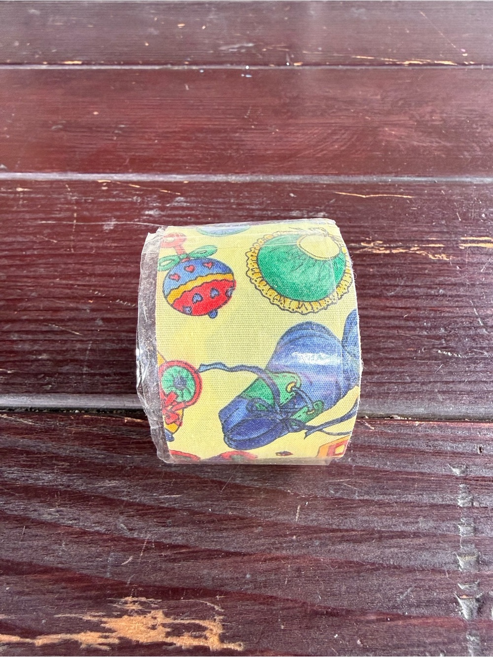 Vintage Baby Themed Fabric Ribbon Roll